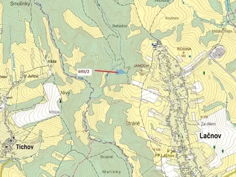 Dražba lesa, Lačnov, 7364 m2