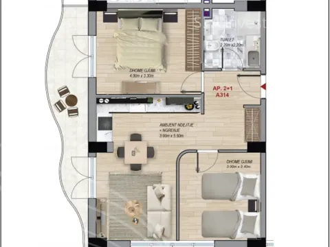 Prodej bytu 3+kk, Golem, kraj Tirana, Albánie, 95 m2